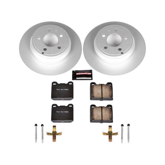 Rear Brake Pad and Rotor Kit - Compatible with 1998 - 2004 Volvo C70 1999 2000 2001 2002 2003