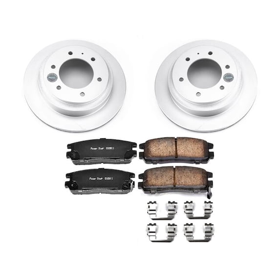 Rear Brake Pad and Rotor Kit - Compatible with 1999 - 2001 Isuzu VehiCROSS 2000