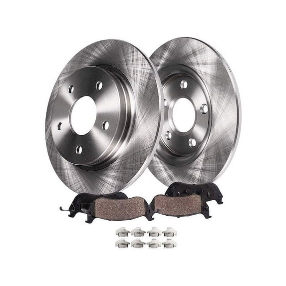 Rear Brake Pad and Rotor Kit - Compatible with 1999 - 2005 Pontiac Grand Am 2000 2001 2002 2003 2004