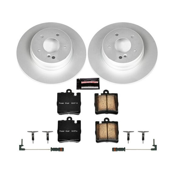 Rear Brake Pad and Rotor Kit - Compatible with 2000 - 2002 Mercedes-Benz CLK320 2001