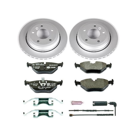 Rear Brake Pad and Rotor Kit - Compatible with 2001 - 2005 BMW 325xi 2002 2003 2004