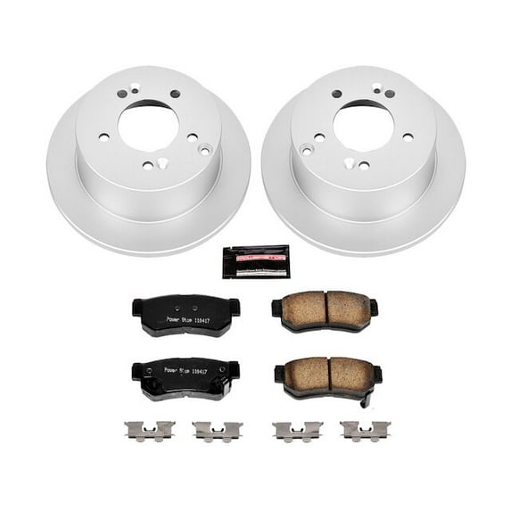 Rear Brake Pad and Rotor Kit - Compatible with 2001 Hyundai XG300