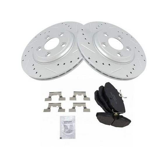 Rear Brake Pad and Rotor Kit - Compatible with 2002 - 2005 Ford Thunderbird 2003 2004
