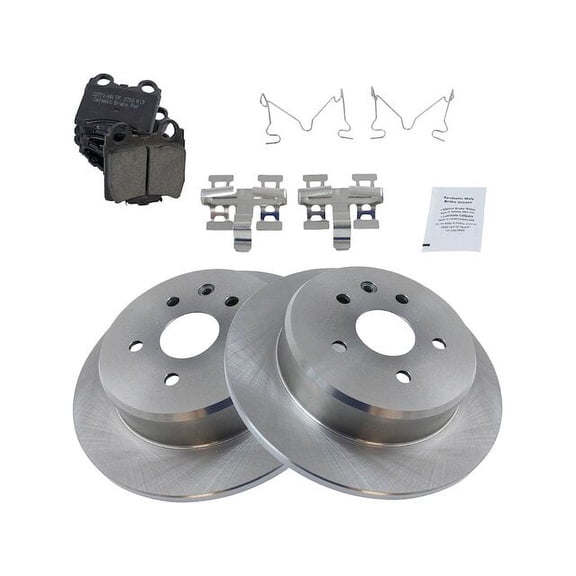Rear Brake Pad and Rotor Kit - Compatible with 2002 - 2010 SC430 2003 2004 2005 2006 2007 2008 2009