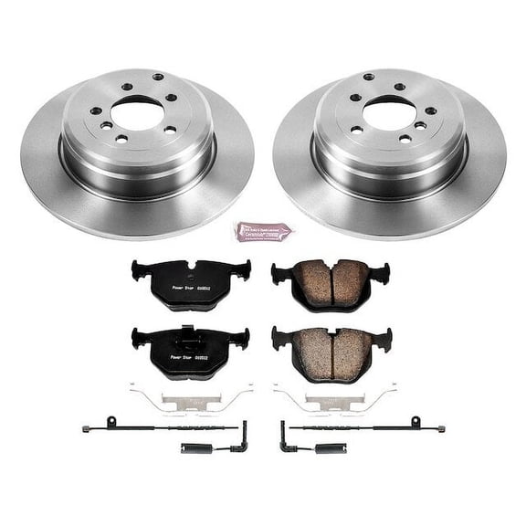 Rear Brake Pad and Rotor Kit - Compatible with 2003 - 2005 Land Rover Range Rover - Power Stop