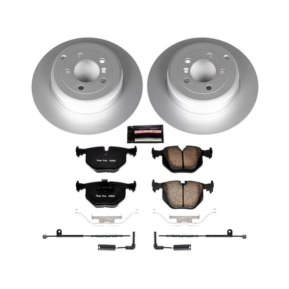 Rear Brake Pad and Rotor Kit - Compatible with 2003 - 2005 Land Rover Range Rover 2004