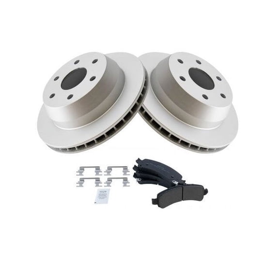 Rear Brake Pad and Rotor Kit - Compatible with 2003 - 2006 Chevy Avalanche 1500 RWD 2004 2005