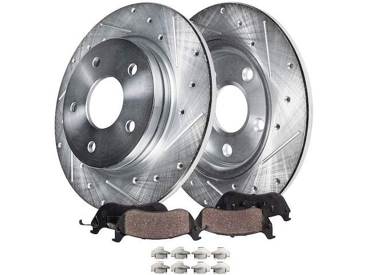Rear Brake Pad and Rotor Kit Compatible with 2003 2007 Honda Accord