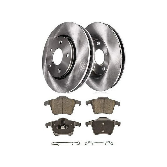 Rear Brake Pad and Rotor Kit - Compatible with 2003 - 2014 Volvo XC90 2004 2005 2006 2007 2008 2009 2010 2011 2012 2013