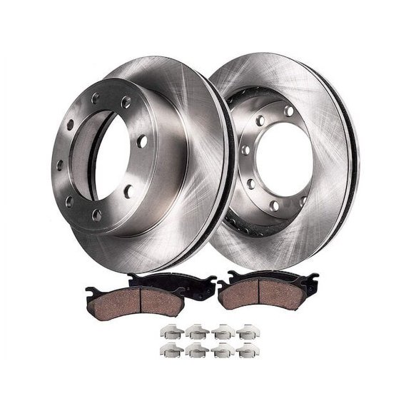 Rear Brake Pad and Rotor Kit - Compatible with 2004 - 2006 GMC Sierra 3500 2005