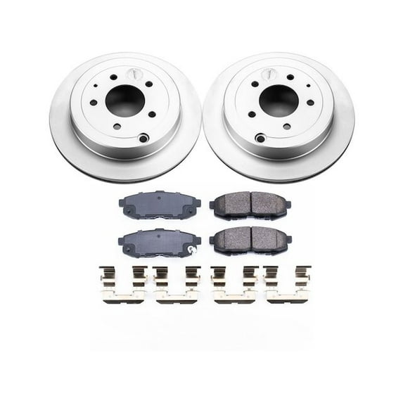 Rear Brake Pad and Rotor Kit - Compatible with 2004 - 2006 Mazda MPV 2005
