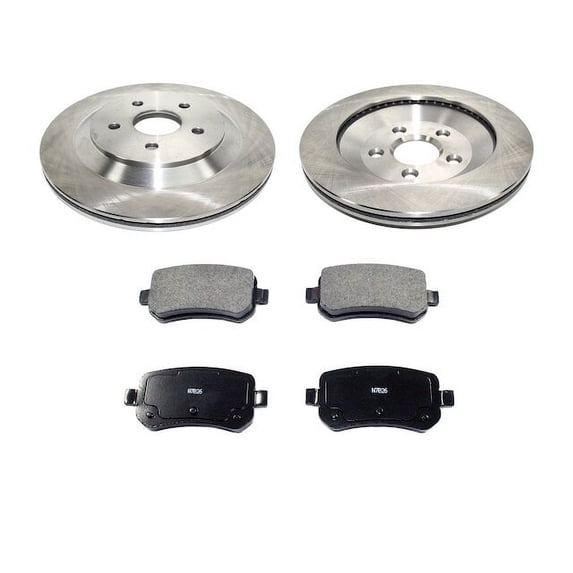 Rear Brake Pad and Rotor Kit - Compatible with 2004 - 2007 Mercury Monterey 2005 2006