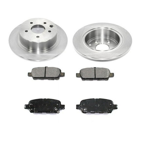 Rear Brake Pad and Rotor Kit - Compatible with 2004 - 2008 Nissan Maxima 2005 2006 2007
