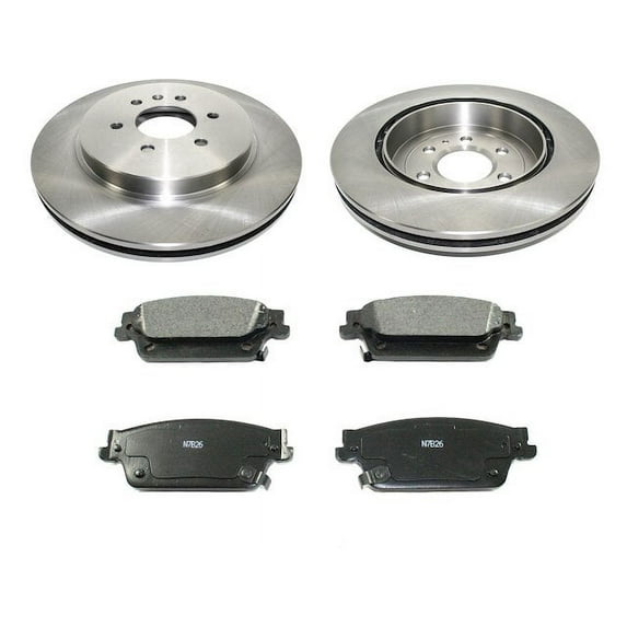 Rear Brake Pad and Rotor Kit - Compatible with 2004 - 2009 Cadillac SRX 2005 2006 2007 2008