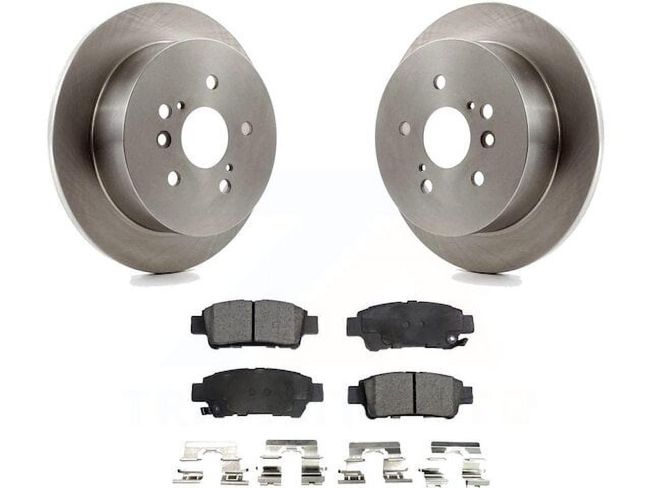 Rear Brake Pad and Rotor Kit - Compatible with 2004 - 2010 Toyota ...