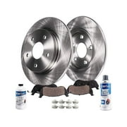 Rear Brake Pad and Rotor Kit - Compatible with 2004 - 2012 Mitsubishi Galant 2005 2006 2007 2008 2009 2010 2011