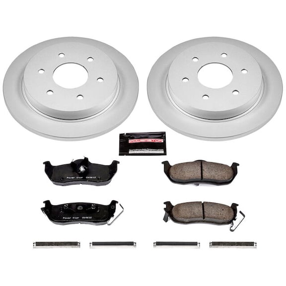 Rear Brake Pad and Rotor Kit - Compatible with 2004 - 2015 Nissan TITAN 2005 2006 2007 2008 2009 2010 2011 2012 2013 2014