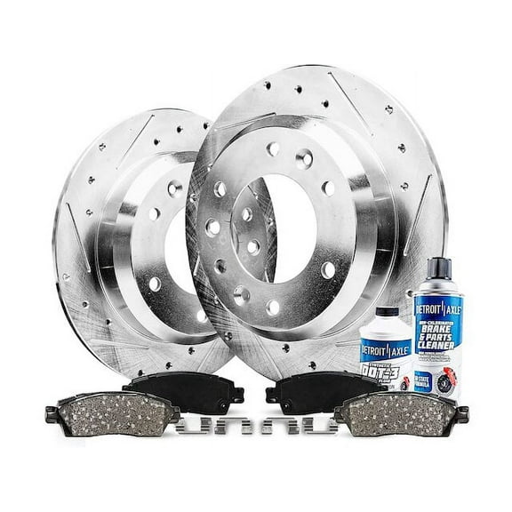Rear Brake Pad and Rotor Kit - Compatible with 2004 - 2015 Nissan Titan 2005 2006 2007 2008 2009 2010 2011 2012 2013 2014