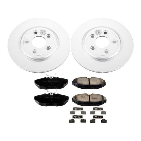 Rear Brake Pad and Rotor Kit - Compatible with 2004 Jaguar Vanden Plas