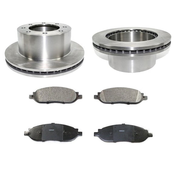 Rear Brake Pad and Rotor Kit - Compatible with 2005 - 2007 Ford F-350 Super Duty 2006