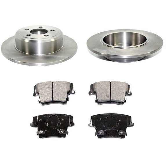 Rear Brake Pad and Rotor Kit - Compatible with 2005 - 2008 Dodge Magnum 2006 2007