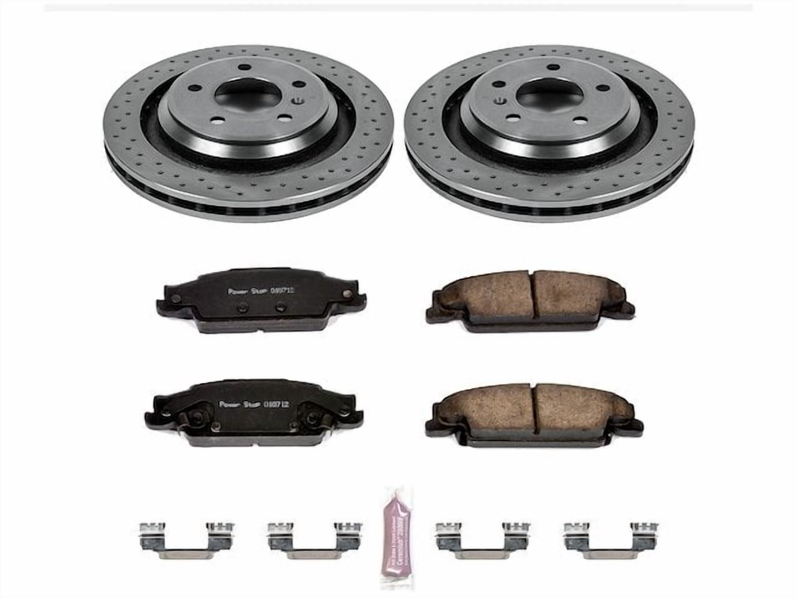 Rear Brake Pad and Rotor Kit - Compatible with 2005 - 2008 Pontiac ...