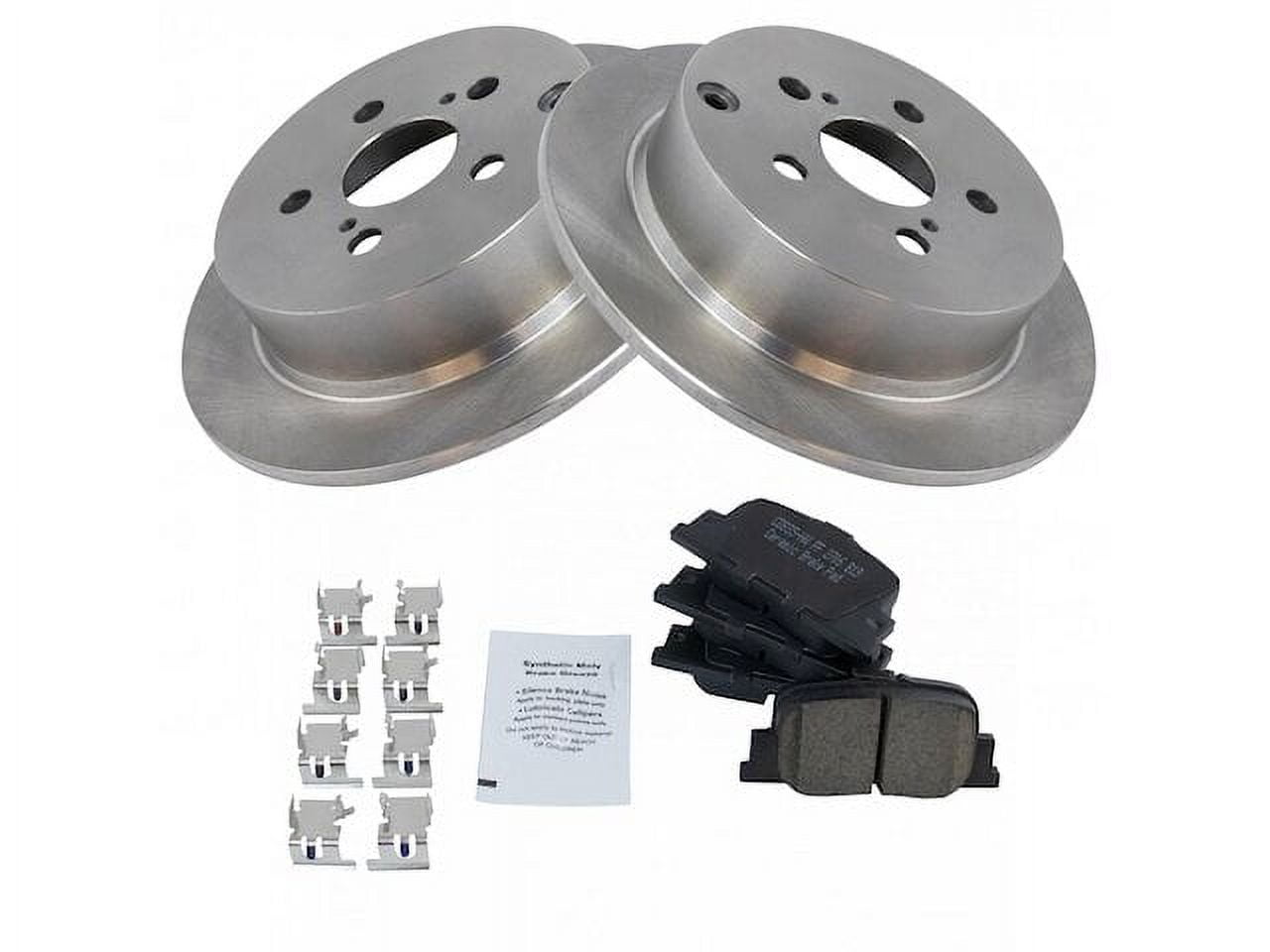 Rear Brake Pad and Rotor Kit Compatible with 2005 2010 Scion tC