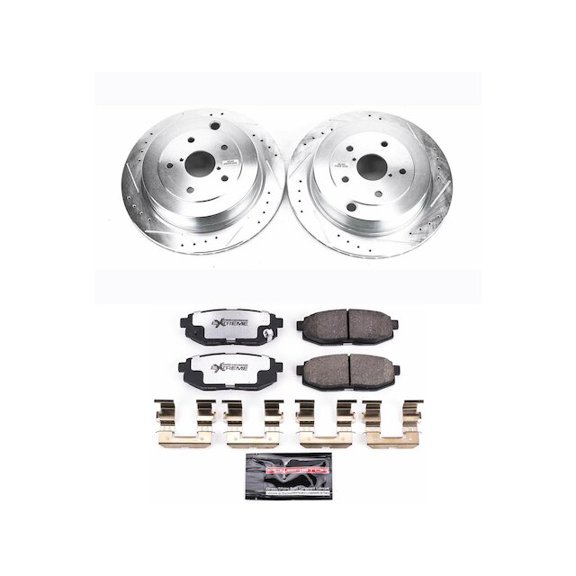 Rear Brake Pad and Rotor Kit - Compatible with 2006 - 2007 Subaru B9 Tribeca