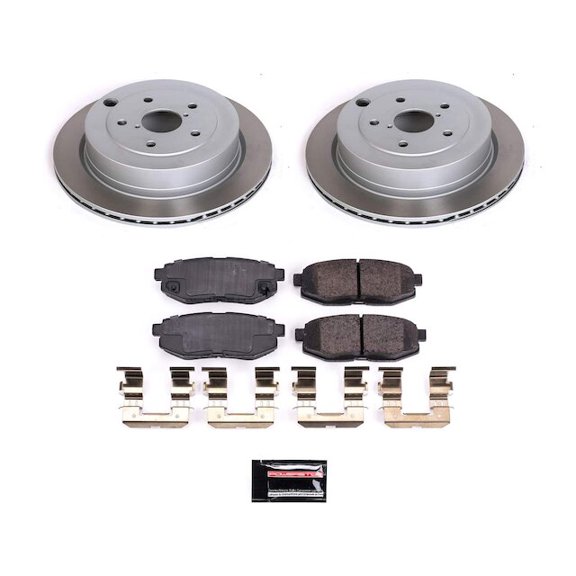 Rear Brake Pad and Rotor Kit - Compatible with 2006 - 2007 Subaru B9 Tribeca