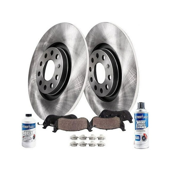 Rear Brake Pad and Rotor Kit - Compatible with 2006 - 2008 Audi A3 2007