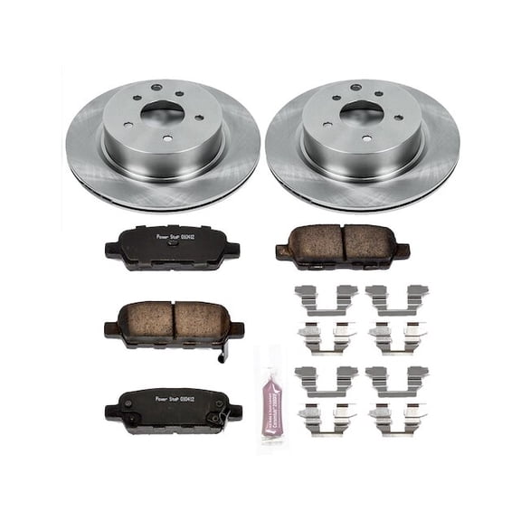 Rear Brake Pad and Rotor Kit - Compatible with 2006 - 2009 INFINITI M35 2007 2008
