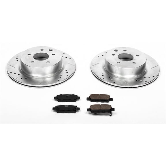 Rear Brake Pad and Rotor Kit - Compatible with 2006 - 2009 INFINITI M35 2007 2008