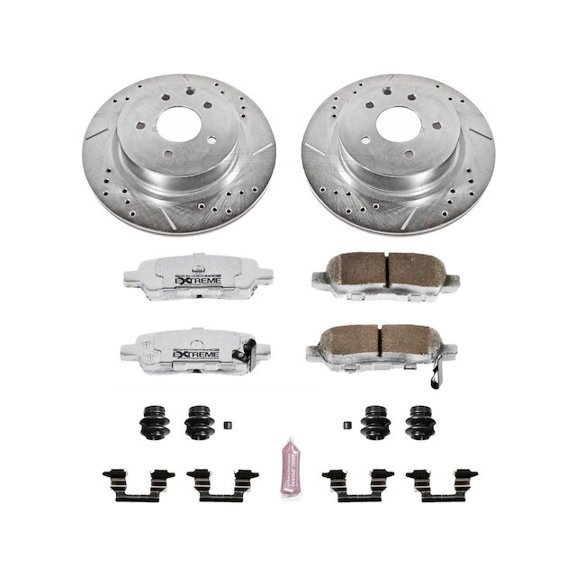 Rear Brake Pad and Rotor Kit - Compatible with 2006 - 2009 INFINITI M35 2007 2008
