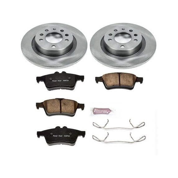 Rear Brake Pad and Rotor Kit - Compatible with 2006 - 2009 Pontiac Solstice - Power Stop