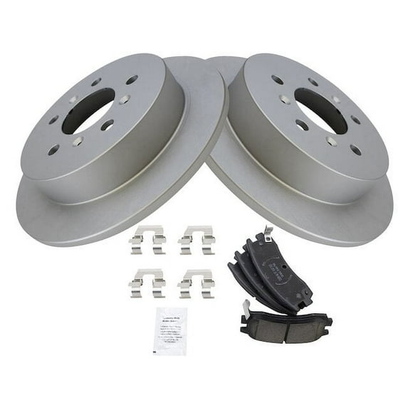 Rear Brake Pad and Rotor Kit - Compatible with 2006 - 2010 Chevy Impala 2007 2008 2009