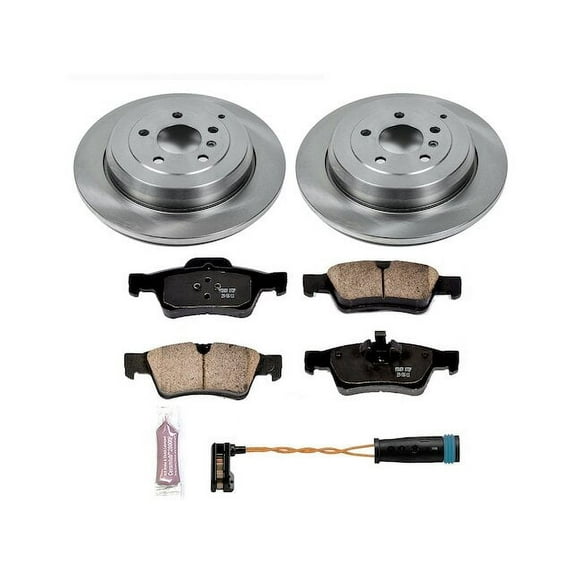 Rear Brake Pad and Rotor Kit - Compatible with 2006 - 2011 Mercedes-Benz ML350 - Power Stop