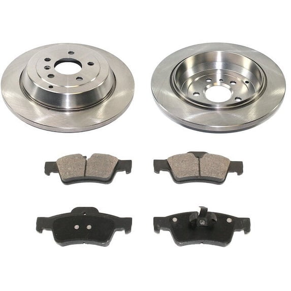 Rear Brake Pad and Rotor Kit - Compatible with 2006 - 2011 Mercedes-Benz ML350 2007 2008 2009 2010