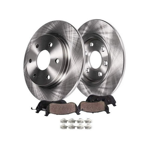 Rear Brake Pad and Rotor Kit - Compatible with 2006 - 2012, 2014 Kia Sedona 2007 2008 2009 2010 2011