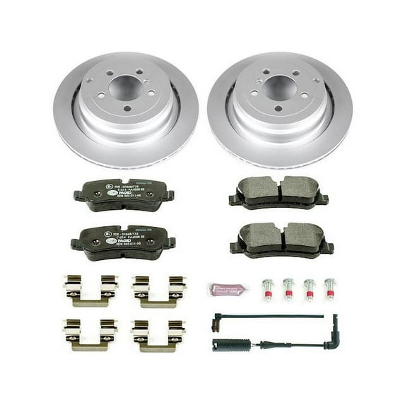 Rear Brake Pad and Rotor Kit - Compatible with 2006 - 2012 Land Rover Range Rover HSE Naturally Aspirated 2007 2008 2009 2010 2011
