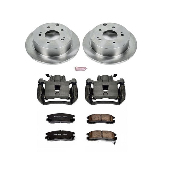 Rear Brake Pad and Rotor Kit - Compatible with 2006 - 2012 Mitsubishi Eclipse 2.4L 4-Cylinder 2007 2008 2009 2010 2011