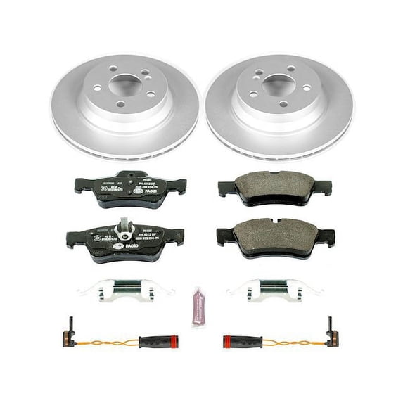 Rear Brake Pad and Rotor Kit - Compatible with 2006 - 2016 Mercedes-Benz E350 2007 2008 2009 2010 2011 2012 2013 2014 2015