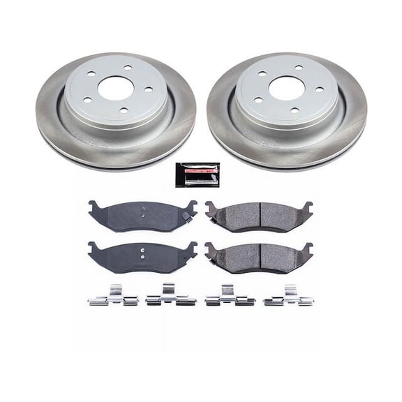 Rear Brake Pad and Rotor Kit - Compatible with 2007 - 2009 Chrysler Aspen 2008