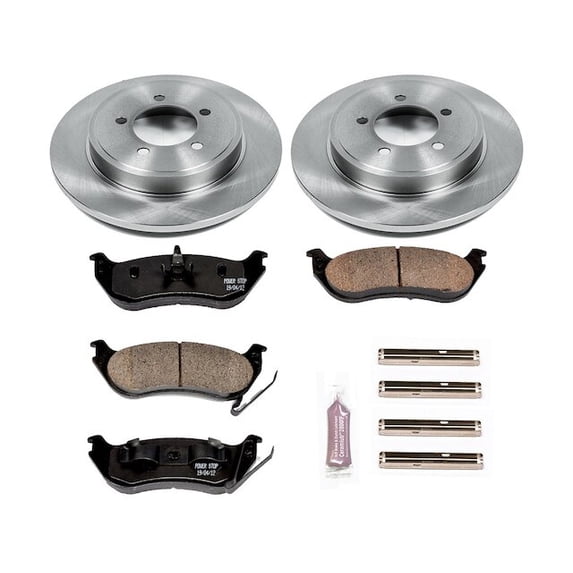Rear Brake Pad and Rotor Kit - Compatible with 2007 - 2010 Ford Explorer Sport Trac 2008 2009