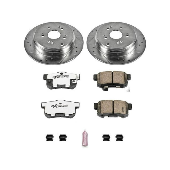 Rear Brake Pad and Rotor Kit - Compatible with 2007 - 2012 Acura RDX AWD 2008 2009 2010 2011
