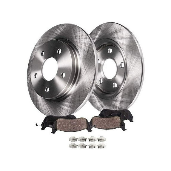 Rear Brake Pad and Rotor Kit - Compatible with 2007 - 2012 ES350 Base 2008 2009 2010 2011