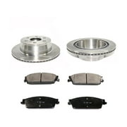 Rear Brake Pad and Rotor Kit - Compatible with 2007 - 2014 Chevy Tahoe 2008 2009 2010 2011 2012 2013