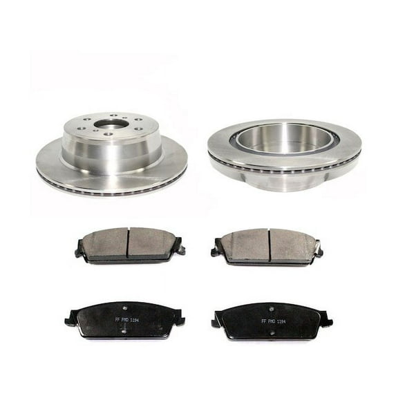 Rear Brake Pad and Rotor Kit - Compatible with 2007 - 2014 GMC Yukon 2008 2009 2010 2011 2012 2013