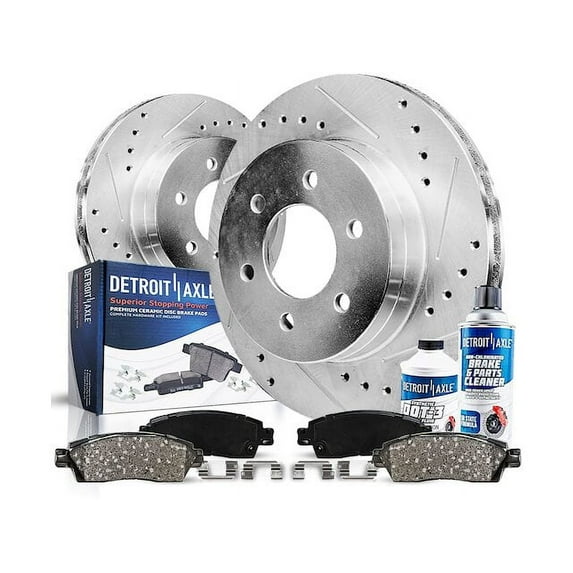 Rear Brake Pad and Rotor Kit - Compatible with 2007 - 2017 Ford Expedition 2008 2009 2010 2011 2012 2013 2014 2015 2016