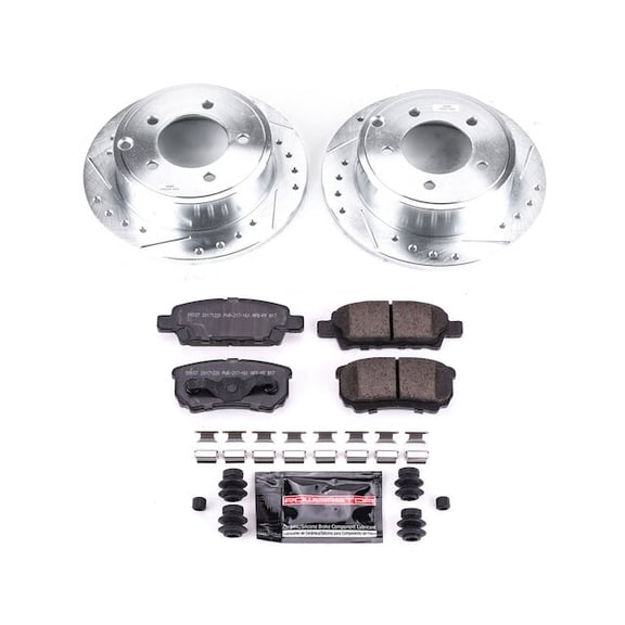 Rear Brake Pad and Rotor Kit - Compatible with 2007 - 2017 Jeep Patriot 2008 2009 2010 2011 2012 2013 2014 2015 2016
