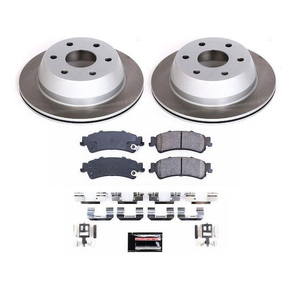 Rear Brake Pad and Rotor Kit - Compatible with 2007 Chevy Silverado 1500 Classic